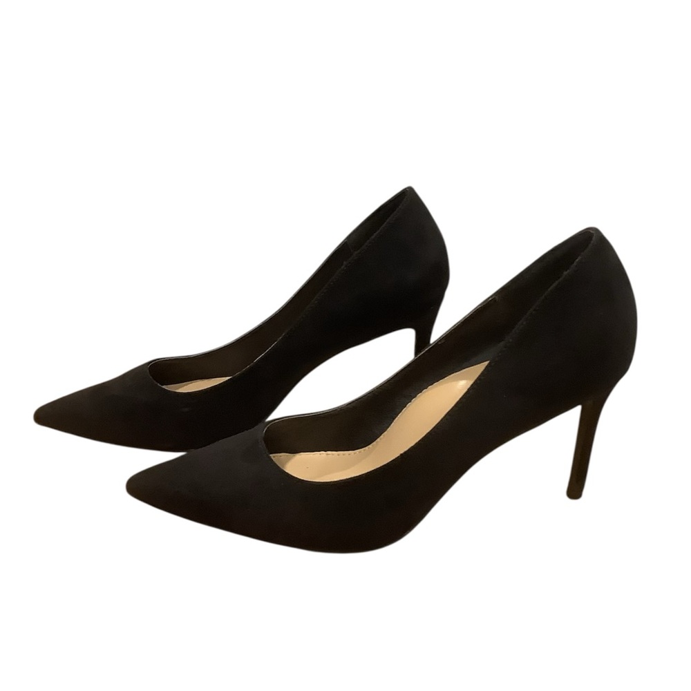 JustFab Elegant Black Suede Women's Pumps Shoes Size 9 - Picture 1 of 10